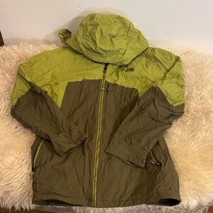 The North Face Green and Brown Ski Jacket
